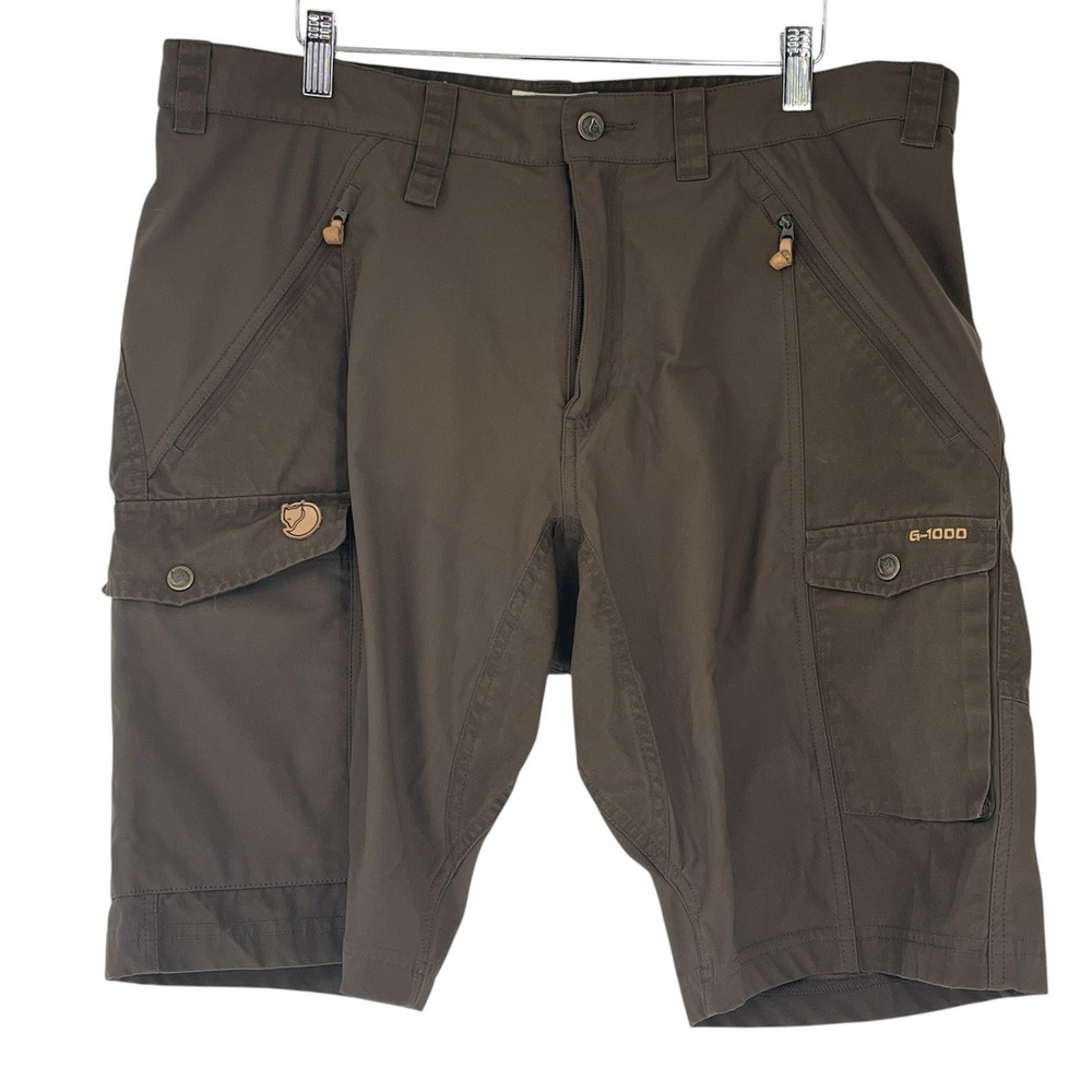 Fjällräven Abisko Sz 37 G-1000 Brown Hiking Shorts Lightweight Trek Performance